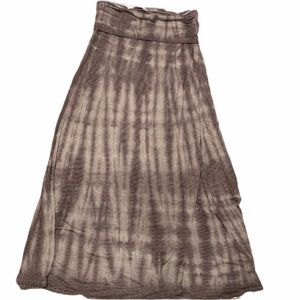 NWT EVERLEIGH Skirt dress long S gray combo